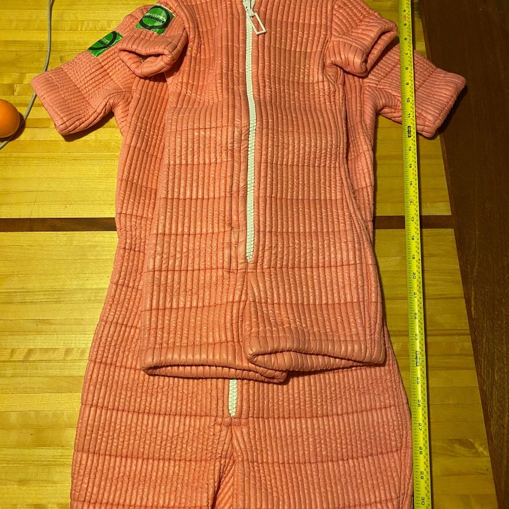master's colsenet, sea foam floatation suits, pink, Eddie Bauer 1969